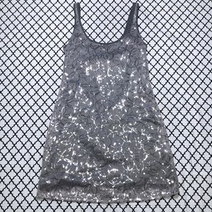 Express Gray & Silver Sequin Cocktail Dress <3